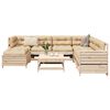 vidaXL 8-tlg. Garten-Sofagarnitur Massivholz Kiefer