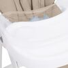 vidaXL Baby-Hochstuhl Beige Aluminium