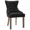 vidaXL Esszimmerst&uuml;hle 4 Stk. Schwarz Stoff