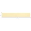 vidaXL Balkon-Sichtschutz Beige 90x600 cm HDPE