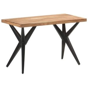 vidaXL Esstisch 120x60x76 cm Massivholz Akazie