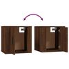 vidaXL 3-tlg. TV-Schrank-Set Braun Eichen-Optik Holzwerkstoff