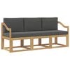 vidaXL Outdoor-Sofagarnitur 3 Stk.