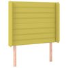 vidaXL LED Kopfteil Gr&uuml;n 93x16x118/128 cm Stoff