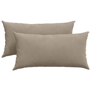 vidaXL Sofakissen 2 stk. Stoff Taupe 80 x 40 cm