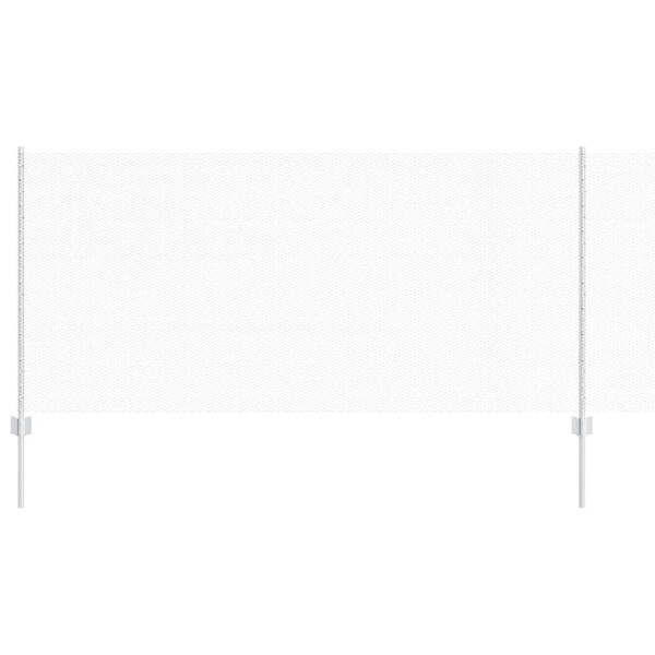 vidaXL Zaun mit Pfosten Silber 1 x 10 m Stahl