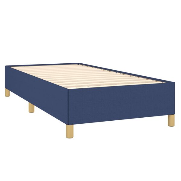 vidaXL Bettgestell ohne Matratze Blau 80x200 cm Stoff