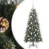 vidaXL K&uuml;nstlicher Weihnachtsbaum Gr&uuml;n 120 cm PVC, Plastik und Stahl