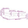vidaXL Ottoman-Bett mit Matratzen Dunkelbraun 200x200 cm Stoff