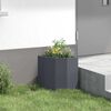 vidaXL Eckpflanzer Anthrazit 30 x 30 x 35 cm Stahl