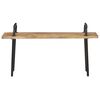 vidaXL Sitzbank 110 cm Raues Mangoholz