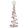 vidaXL LED Weihnachtsbaum mit Kugeln 120 LEDs Warmwei&szlig; 180 cm