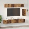 vidaXL TV-Schrankset mit Schubladen 6 pcs Altholz Holzwerkstoff