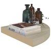 vidaXL Eck-Schweberegal Eichen-Optik 35x35x3,8 cm MDF