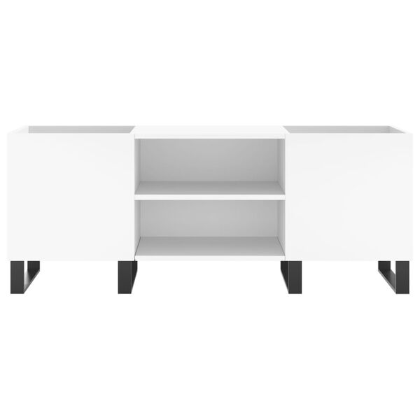 vidaXL Plattenschrank Wei&szlig; 121x38x48 cm Holzwerkstoff