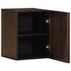 vidaXL Bad-Wandschrank 38x34x48 cm Braun Massivholz Mango