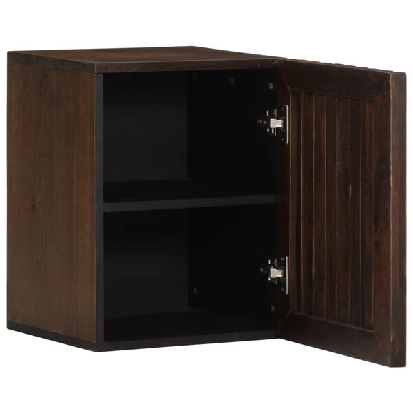 vidaXL Bad-Wandschrank 38x34x48 cm Braun Massivholz Mango