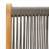 vidaXL Gartenstuhl Verstellbar 8 Stk. Grau Massivholz Akazie