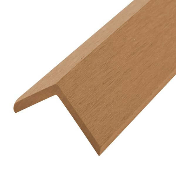 vidaXL Winkelleisten 5 Stk. WPC 170 cm Teakholzfarbe