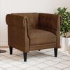 vidaXL Sofa Braun 78,5 x 74,5 x 74,5 cm Polyester