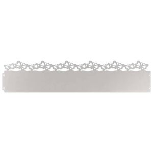 vidaXL Rasenkanten 10 pcs 103 x 0,05 x 22 cm Edelstahl Silber