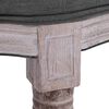 vidaXL Bank Leinen Massivholz 150x40x48 cm Dunkelgrau