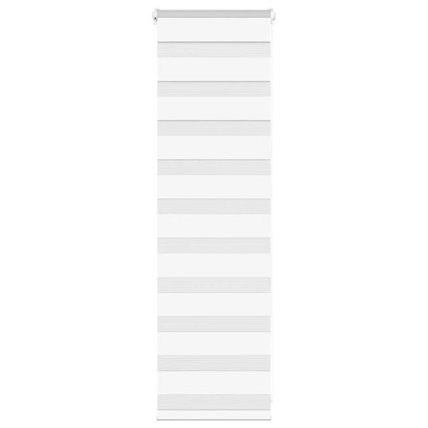 vidaXL Zebrarollo Wei&szlig; 50x100 cm Stoffbreite 45,9 cm Polyester