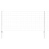 vidaXL Zaun mit Pfosten Silber 1 x 25 m Stahl