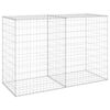 vidaXL Gabionenwand mit Abdeckung Verzinkter Stahl 150x60x100 cm
