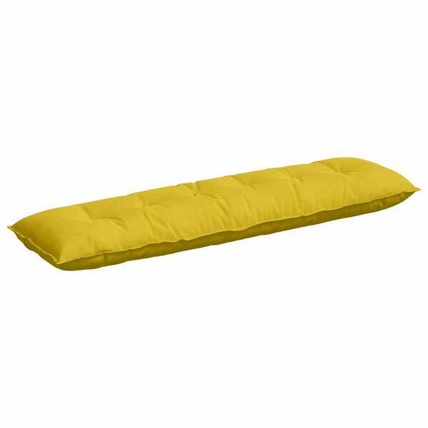vidaXL R&uuml;ckenkissen Gelb 180 x 50 cm Cordstoff