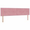 vidaXL Kopfteil Rosa 180 cm Samt