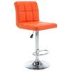 vidaXL Barhocker 2 Stk. Orange Kunstleder