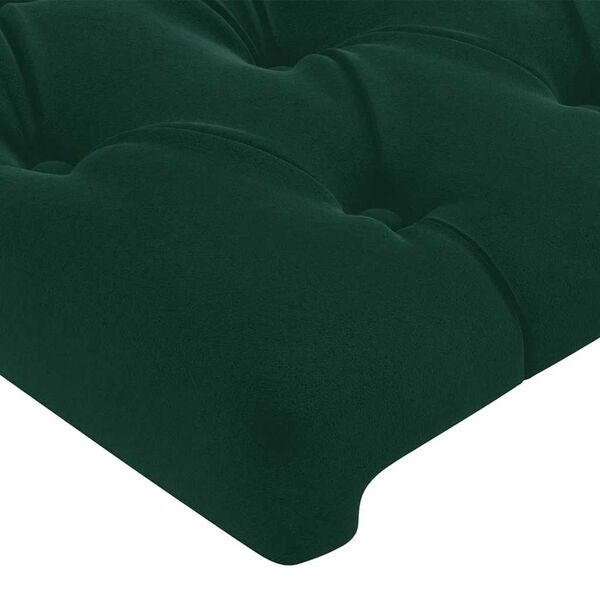 vidaXL Kopfteile 2 Stk. Dunkelgr&uuml;n 90x7x78/88 cm Samt