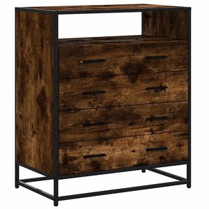 vidaXL Schubladenschrank R&auml;uchereiche 70x41x83,5 cm Holzwerkstoff