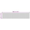 vidaXL Paravent Natur Breite 800 cm H&ouml;he 165 cm Bambus