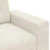 vidaXL | 3-Sitzer-Sofa | mit Kissen Creme Samt