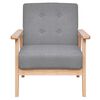 vidaXL Sessel Hellgrau Stoff