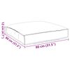 vidaXL Kissen Weinrot 80 x 80 x 12 cm Oxford-Stoff