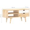 vidaXL TV-Schrank 90 x 35 x 45 cm Massivholz Mango