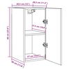 vidaXL TV-Schr&auml;nke 2 Stk. Grau 30,5x30x60 cm Holzwerkstoff