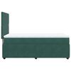 vidaXL Boxspringbett mit Matratze Dunkelgr&uuml;n 80x200 cm Samt