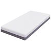 vidaXL Matratze Wei&szlig; und Grau 100 x 200 cm Jacquard-Stoff
