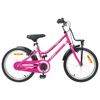 vidaXL Kinderfahrrad 18 Zoll f&uuml;r 5-7 Jahre alt Rosa und Schwarz