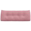 vidaXL R&uuml;ckenkissen Rosa 120 x 24 x 50 cm Samt