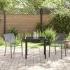 vidaXL Garten Essgruppe 5 pcs Anthrazit Stahl