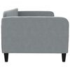 vidaXL Tagesbett Hellgrau 90x200 cm Stoff