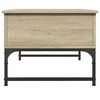 vidaXL Couchtisch Sonoma-Eiche 70x50x40 cm Holzwerkstoff und Metall