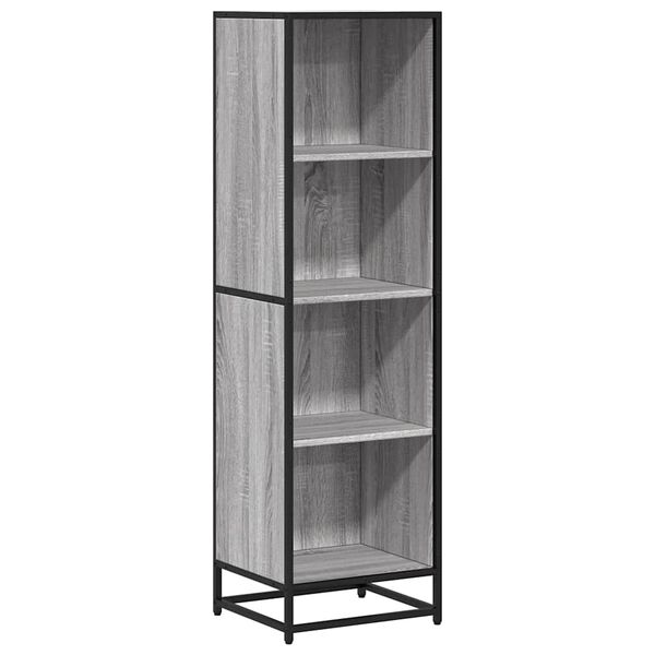 vidaXL Bücherregal Grau Sonoma 40x35x139 cm Holzwerkstoff