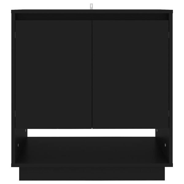 vidaXL Sideboard Schwarz 70x41x75 cm Holzwerkstoff