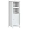 vidaXL Badschrank BERG Wei&szlig; 40x34x110 cm Massivholz Kiefer